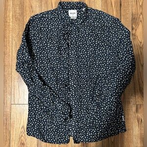 Only & Sons Slim Fit Navy Floral Long Sleeve (Size L)